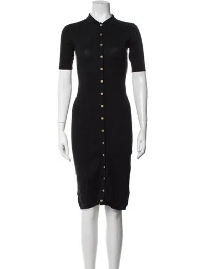 Pre-owned St Agni Knee-length Dress In Black