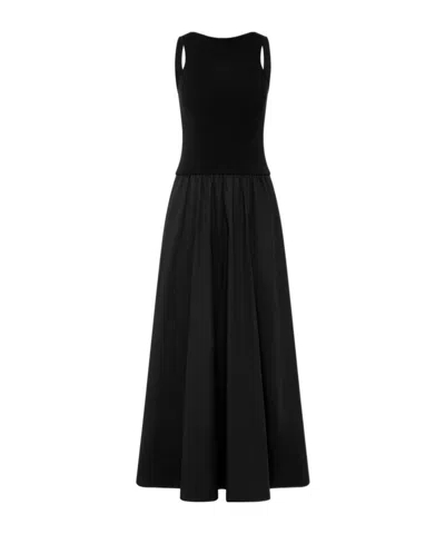 St Agni Knitted Sleeveless Dress In Black
