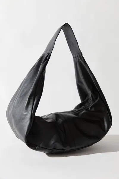 St Agni Large Crossbody Bag In Black