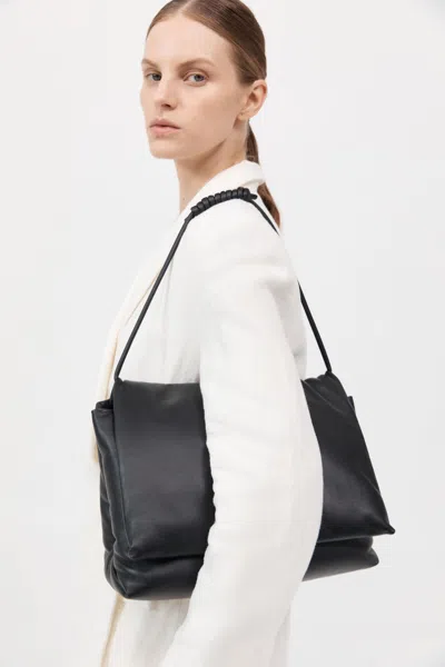 St Agni Large Soft Pillow Bag In Black
