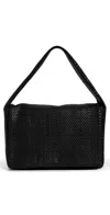St Agni Lattice Everyday Satchel Black In Black