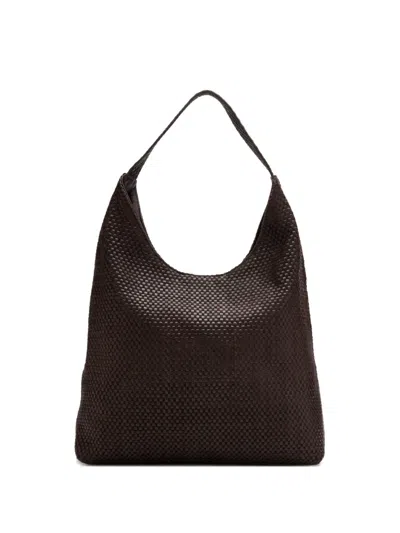 St Agni Lattice-weave Large Tote Bag In Brown