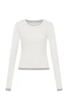 St Agni Layered Organic-cotton Top In White