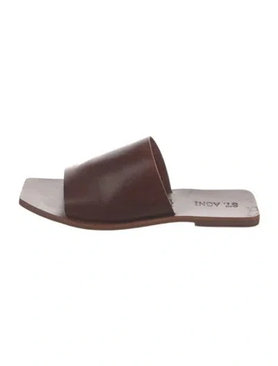 Pre-owned St Agni Leather In Brown