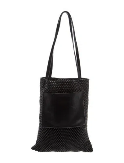 Pre-owned St Agni Leather Bucket Bag In Black