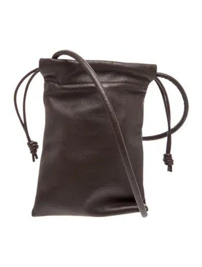 Pre-owned St Agni Leather Bucket Bag In Brown