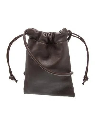 Pre-owned St Agni Leather Bucket Bag In Brown