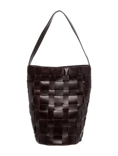 Pre-owned St Agni Leather Bucket Bag In Brown