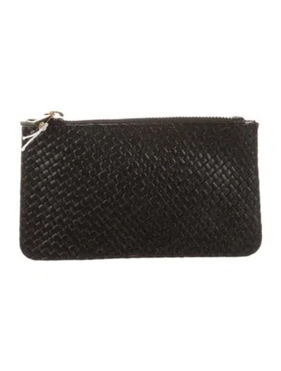 Pre-owned St Agni Leather Coin Pouch In Black