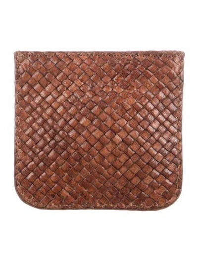 Pre-owned St Agni Leather Coin Pouch In Brown