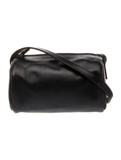 Pre-owned St Agni Leather Crossbody Bag In Black