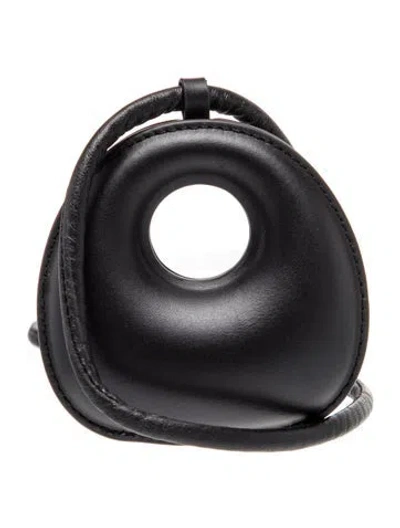 Pre-owned St Agni Leather Crossbody Bag In Black