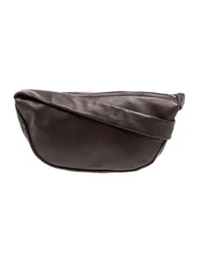 Pre-owned St Agni Leather Crossbody Bag In Brown