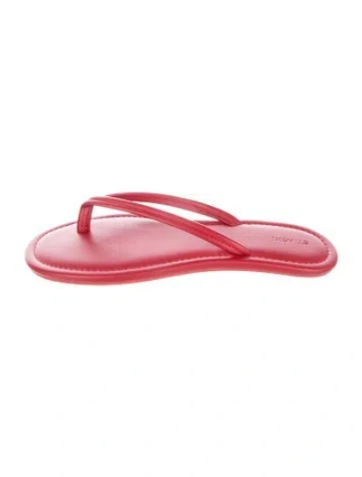 Pre-owned St Agni Leather Flip Flops In Pink