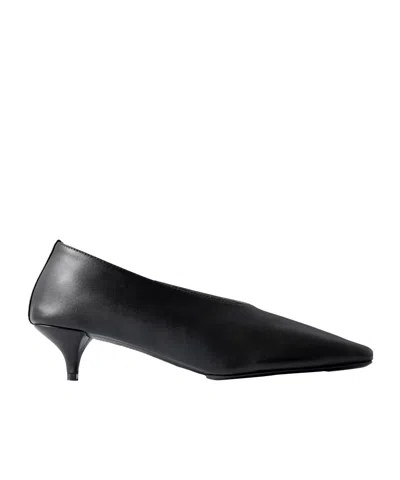 St Agni Leather High Heels In Black