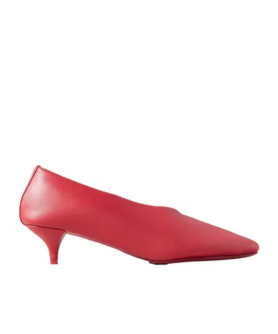 St Agni Leather High Heels In Red