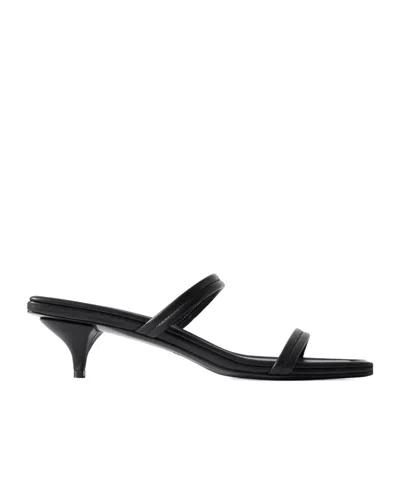 St Agni Leather High-heeled Sandals In Black