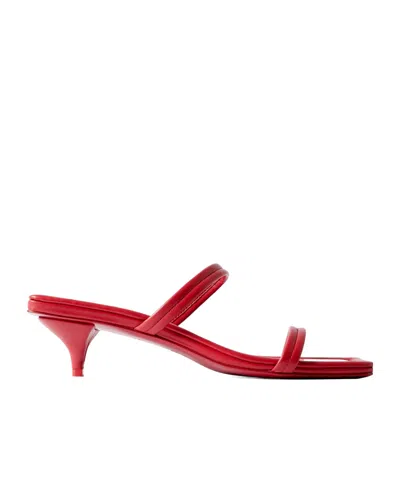ST AGNI LEATHER HIGH-HEELED SANDALS