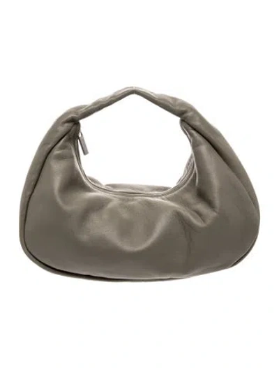 Pre-owned St Agni Leather Hobo In Grey