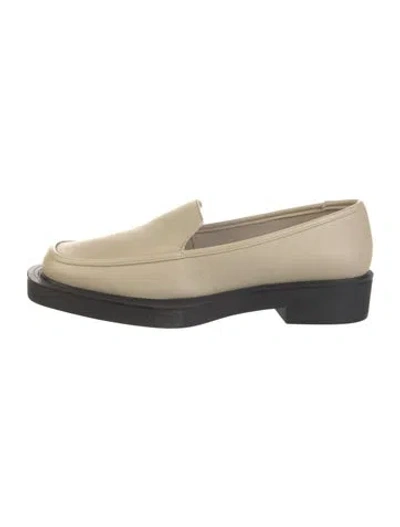 Pre-owned St Agni Leather Loafers In Black/neutrals