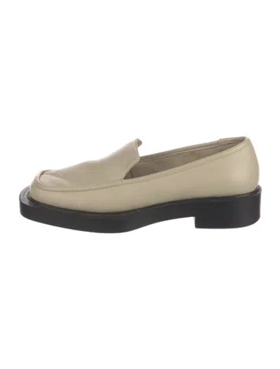 Pre-owned St Agni Leather Loafers In Neutral
