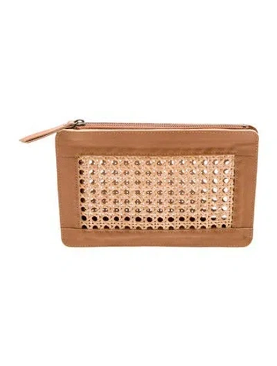 Pre-owned St Agni Leather Minaudière In Neutral