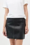 St Agni Leather Mini Skirt