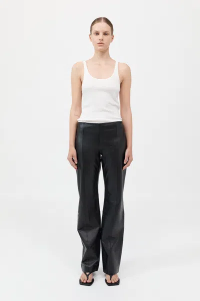 St Agni Leather Pants In Black