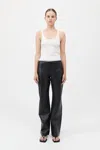 St Agni Leather Pants In Black