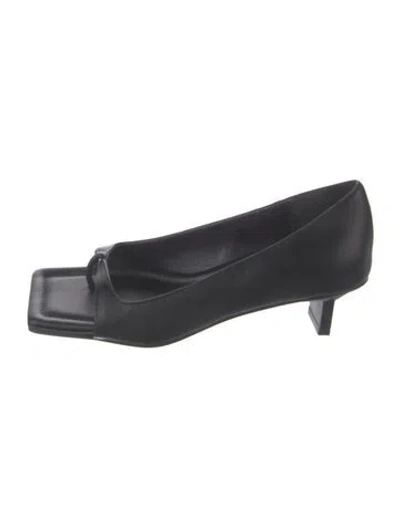 Pre-owned St Agni Leather Sandals In Black