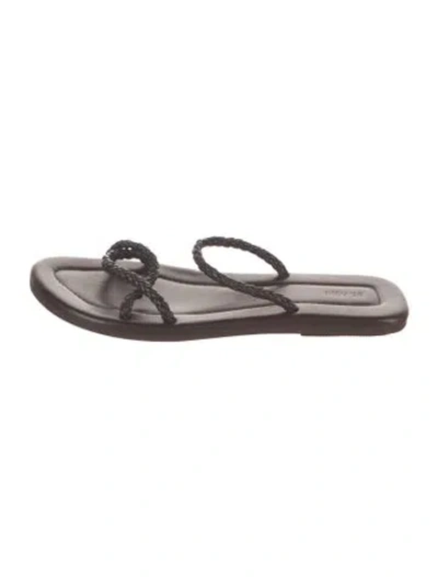 Pre-owned St Agni Leather Sandals In Brown