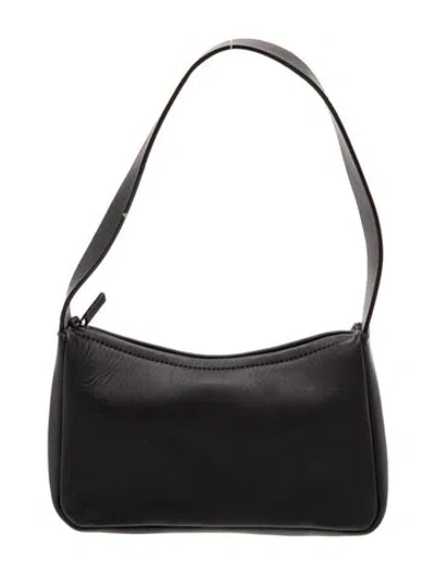 Pre-owned St Agni Leather Shoulder Bag In Black