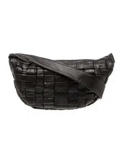 Pre-owned St Agni Leather Shoulder Bag In Black