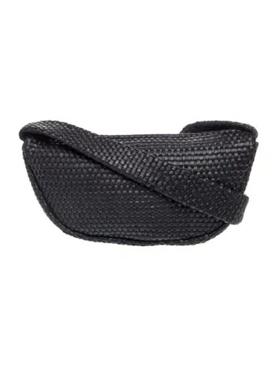 Pre-owned St Agni Leather Shoulder Bag In Black