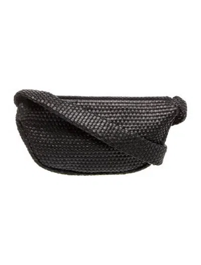 Pre-owned St Agni Leather Shoulder Bag In Black