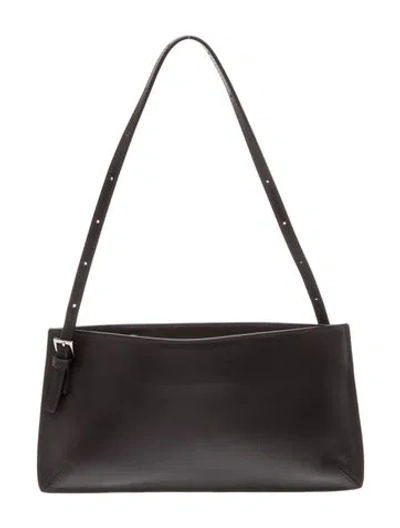 Pre-owned St Agni Leather Shoulder Bag In Brown