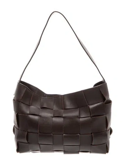 Pre-owned St Agni Leather Shoulder Bag In Brown