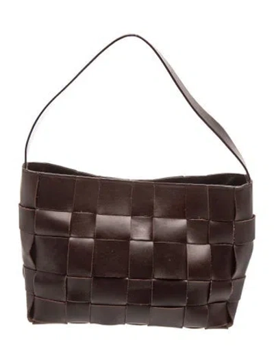 Pre-owned St Agni Leather Shoulder Bag In Brown