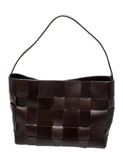 Pre-owned St Agni Leather Shoulder Bag In Brown