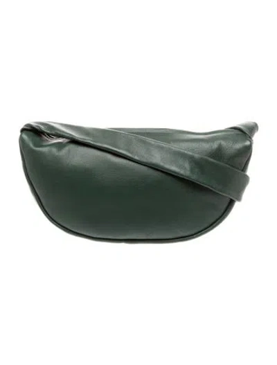 Pre-owned St Agni Leather Shoulder Bag In Green
