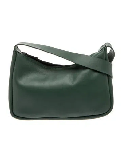 Pre-owned St Agni Leather Shoulder Bag In Green
