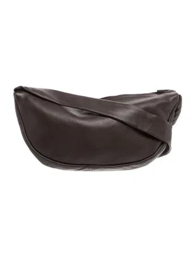 Pre-owned St Agni Leather Shoulder Bag In Grey