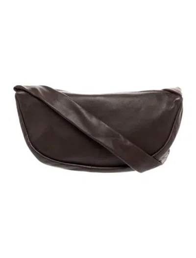 Pre-owned St Agni Leather Shoulder Bag In Grey