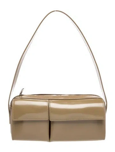 Pre-owned St Agni Leather Shoulder Bag In Neutral