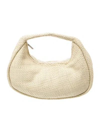 Pre-owned St Agni Leather Shoulder Bag In Neutrals
