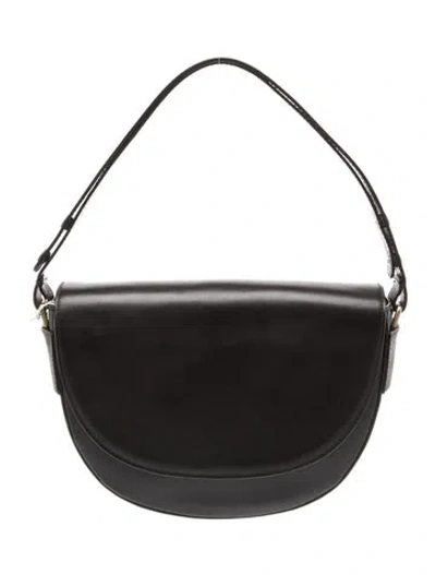 Pre-owned St Agni Leather Shoulder Bag W/ Tags In Black
