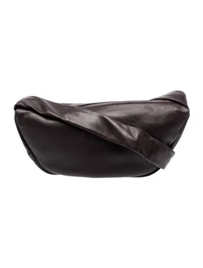 Pre-owned St Agni Leather Shoulder Bag W/ Tags In Burgundy