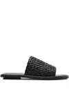 St Agni Leather Slides