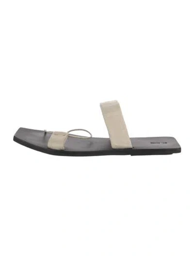 Pre-owned St Agni Leather Slides In Multi