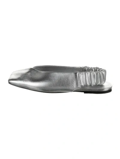 Pre-owned St Agni Leather Slingback Flats